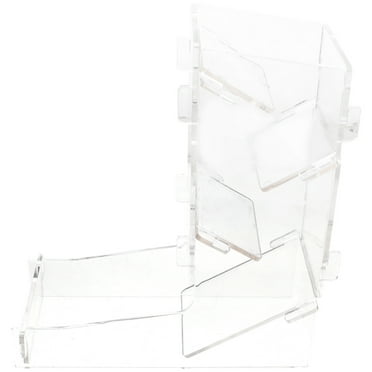 WHAMVOX Dice Tower Acrylic Transparent Board Game Holder for Gamers 1Pack