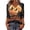 Orange-C-130708aa, variant on Trgacdwlo S-5XL Halloween Shirts for Women Funny Ghost Graphic V Neck Womens Tops 3/4 Sleeve Fall Cat Pumpkin Print Womens Tunic Tops