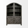 thumbnail image 2 of Mercana Furniture Barrett V 73" H Gray Solid Wood Display Cabinet with 2 doors, 2 of 3
