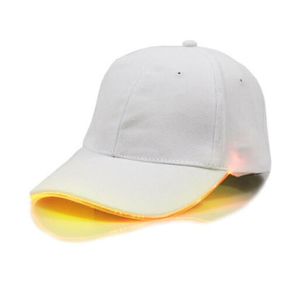 LED Display Fashion Hat Lighted Glow Club Party Athletic Travel Baseball Cap@E 