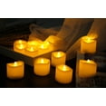 thumbnail image 2 of Candle Choice 24 PCS Premium Realistic Flameless Votive Candles, Battery-operated Votives, Long Battery Life 120+ Hours, Batteries Included, 2 of 5