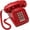 Red, variant on Corded Landline Phone with Flashing Call  Light, Classic Mechanical Button Desktop Telephone, Plug & Play for  Office Hotel Retro Decor