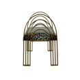 thumbnail image 3 of TOV Furniture Banc Rembourré en Velours Imprimé Léopard Mavis, 3 of 6