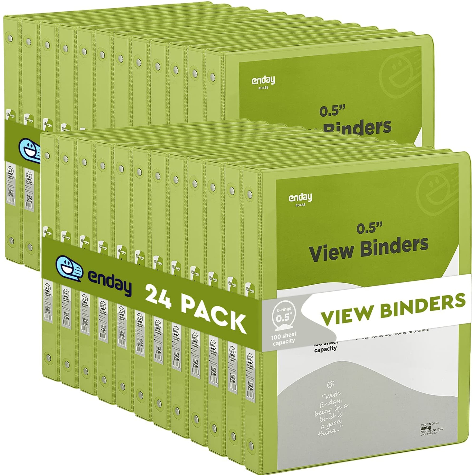 Enday 1/2 Inch Binder 3 Ring Binders with Pockets for Home, Office