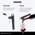thumbnail image 4 of Coravin - Aérateur Pivotant - pour Utilisation avec Système de Conservation du Vin Pivotant - Aère Rapidement Votre Vin en Bouteille Rouge et Blanc / Préserve la Fraîcheur du Vin / Noir, 4 of 6