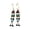 Black, variant on 1 Pair Retro Inspired C Shaped Hoop Earring Fish Tassels Enamel Women