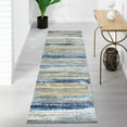 thumbnail image 4 of Luxe Weavers Lagos Collection 7501 Yellow and Blue 2x7 Abstract Area Rug, 4 of 7