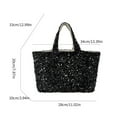 thumbnail image 3 of Elegant Glitter Sequins Handbag Sparkly Tote Bag for Daily Errands and Gathering, 3 of 21
