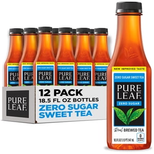 Pure Leaf Zero Sugar Sweet Tea, 18.5 fl oz, 12 Pack