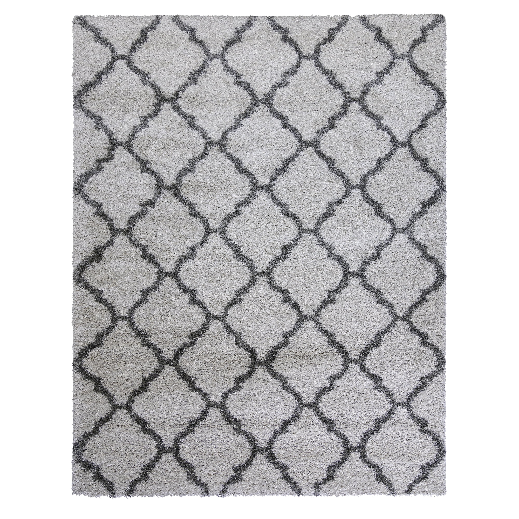 Gertmenian Ultimate Shag Moroccan Tile Ivory Indoor Area Rug, 8x10