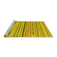 thumbnail image 2 of Ahgly Company Machine Washable Indoor Square Abstract Yellow Modern Area Rugs, 7' Square, 2 of 4