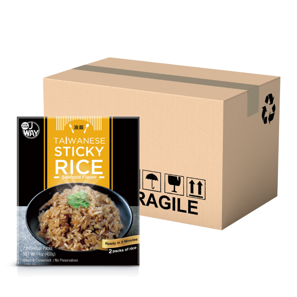 J WAY Authentic Instant Taiwanese Sticky Rice, No Preservatives and No