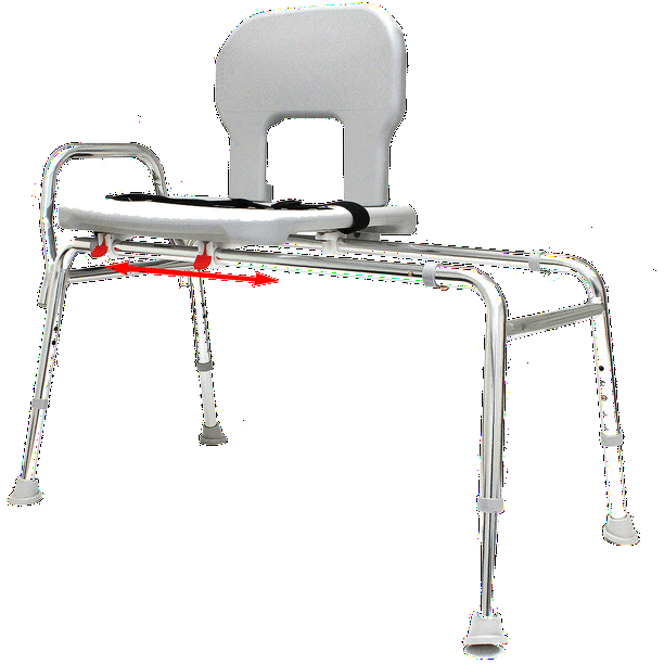 Bariatric Sliding Bath Transfer Bench (55291) - Extra Long (Base Length ...