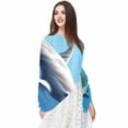 thumbnail image 5 of Dolphin Elegant Chiffon Yarn Silk Scarf for Women - Translucent and Breathable - 180*73 Size - Fashion Accessory for Summer and Spring, 5 of 6