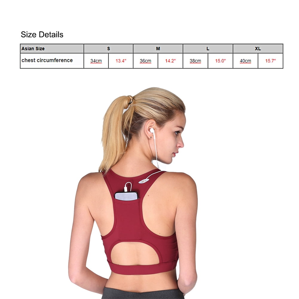 padded running bra