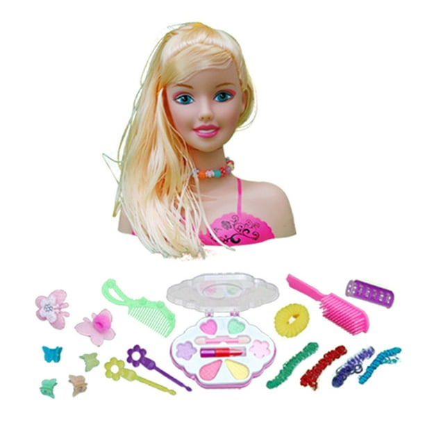 Barbie, Tête à coiffer Affro Style, 27 Accessoires de Coiffure inclus, son  Maquillage change de couleur, Jouet pour enfants dès 3 ans, BAR34 :  : Jeux et Jouets