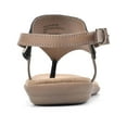 thumbnail image 3 of White Mountain Womens London Faux-Leather Thong Flat Sandals, 3 of 3