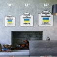 thumbnail image 2 of Parking For Ukrainian Only 14" X 14" Sign | Indoor/Outdoor Plastic | SignMission Designer Ukraine Flag National Pride Love Novelty Gift Funny Joke Gag Road Garage, 2 of 4