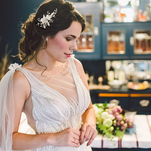 Swarovski wedding hotsell hair pieces
