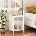 thumbnail image 2 of TongJoy Wooden Nightstand Small Sofa Table 26.77''H End Table with One Drawser One Shelf for Kids and Adults, 2 of 7