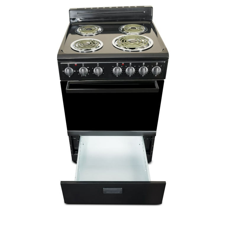 Premium Levella 24 Electric Range with 4 Coil Burners and 2.6 Cu. ft. Oven Capacity in Stainless