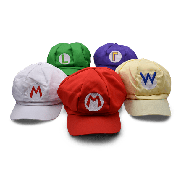 Super Mario Bros Luigi Sombrero de espuma Gorra de disfraces Fiesta de Navidad JadeP Gorro de Super Mario