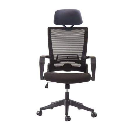ERGO HQ KAIRO Ergonomic Black Mesh Back Office Folding Chair with Black Head Rest -