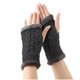thumbnail image 4 of Guantes de invierno para mujer, calentadores de muñecas y brazos, de punto liso, largos, sin dedos, manoplas para mujer, 4 of 4