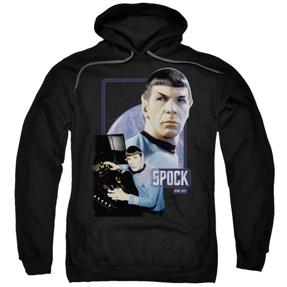 Star Trek Spock Adult Pullover Hoodie Sweatshirt Black