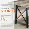 thumbnail image 6 of ZXNYH Coffee Table Large 43.3 x 23.6 inch with Storage Shelf for Living Room, Easy Assembly, Black, 6 of 8