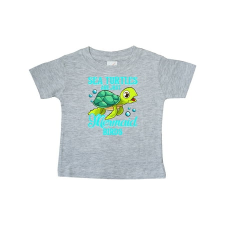

Inktastic Sea Turtle Funny Mermaid Gift Baby Boy or Baby Girl T-Shirt
