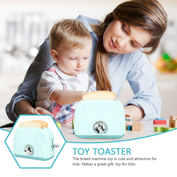 Frcolor Toy Toaster Pop Up Toast Toy Pretend Cooking Appliance Children