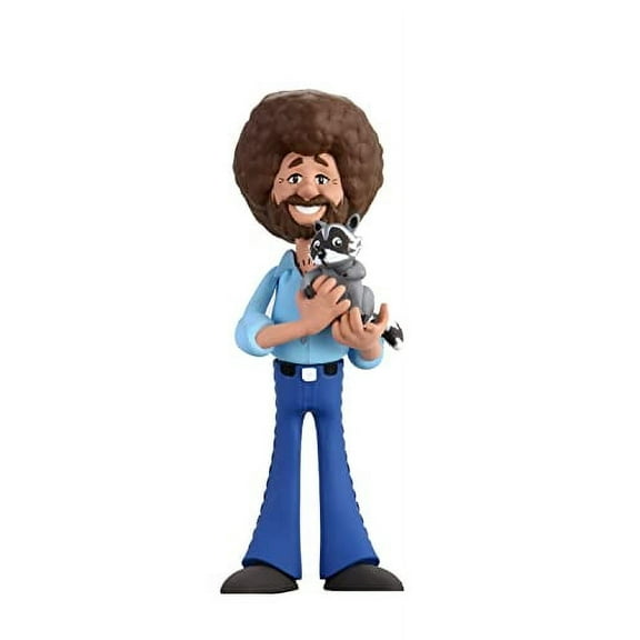 The Joy of Painting 6" Bob Ross with Raccoon Toony Classics Action Figure, by NECA