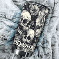 thumbnail image 2 of B&uW Skull Lover Tumbler Stainless Steel Travel Coffee Idea Gifts For Women, Girl On Birthday Christmas ID-0612-RMMR, 2 of 4