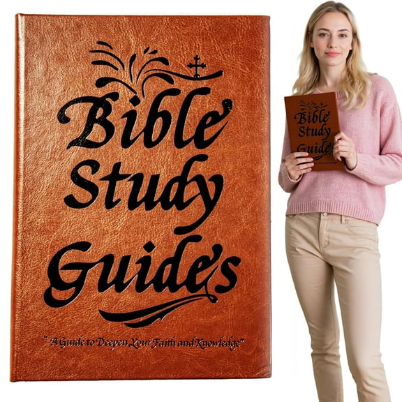 66-Page Bible Study Guide, Bible Study Guide Daily Devotional Journal, Year-Long Devotional with Daily Scripture Quotes