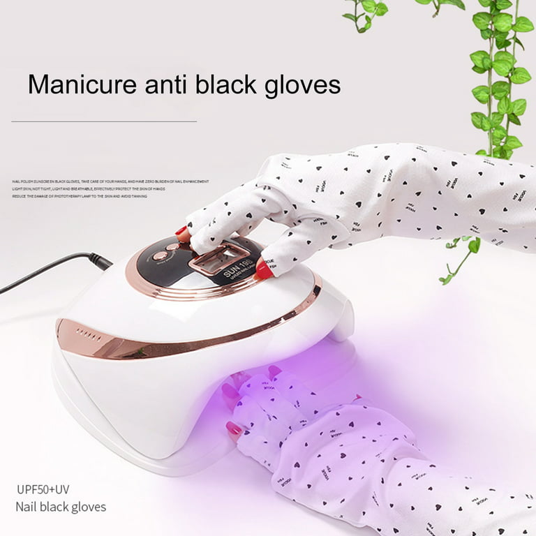 1 Pair UPF 50 Glove for Gel Nail Lamp Professional Protection Nail