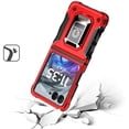 thumbnail image 2 of Military Grade Shockproof Hybrid Armor Case with Ring Grip for Motorola Razr 2024 - Red, 2 of 4