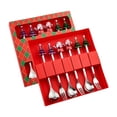 thumbnail image 1 of Tenedor de postre navideño Macarena 6x cuchara de postre cuchara de café Utensilios juego de Cubiertos regalo Navidad, 1 of 8