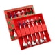 thumbnail image 1 of Juego de cubiertos navideños de 6 piezas con cuchara de café, tenedor reutilizable, tenedor de fruta, festivo Estilo B, 1 of 9