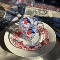 thumbnail image 5 of STP GOODS Bullfinches Glass Mug Set of 4 pcs 11.8 fl oz (350 ml) Tea Mugs for Hot Beverages Coffee and Tea Mugs for Latte Cocoa Chocolate Glass Drinkware, Service for 4, Blue and Red, 5 of 8
