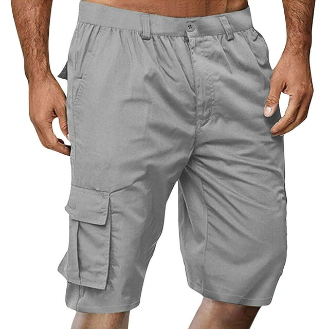 Pantalon Cargo pour Homme Coupe Ajustée Léger Confortable Plein Air Randonnée Travail Décontracté Tenue Quotidienne pour le Printemps et l'Été