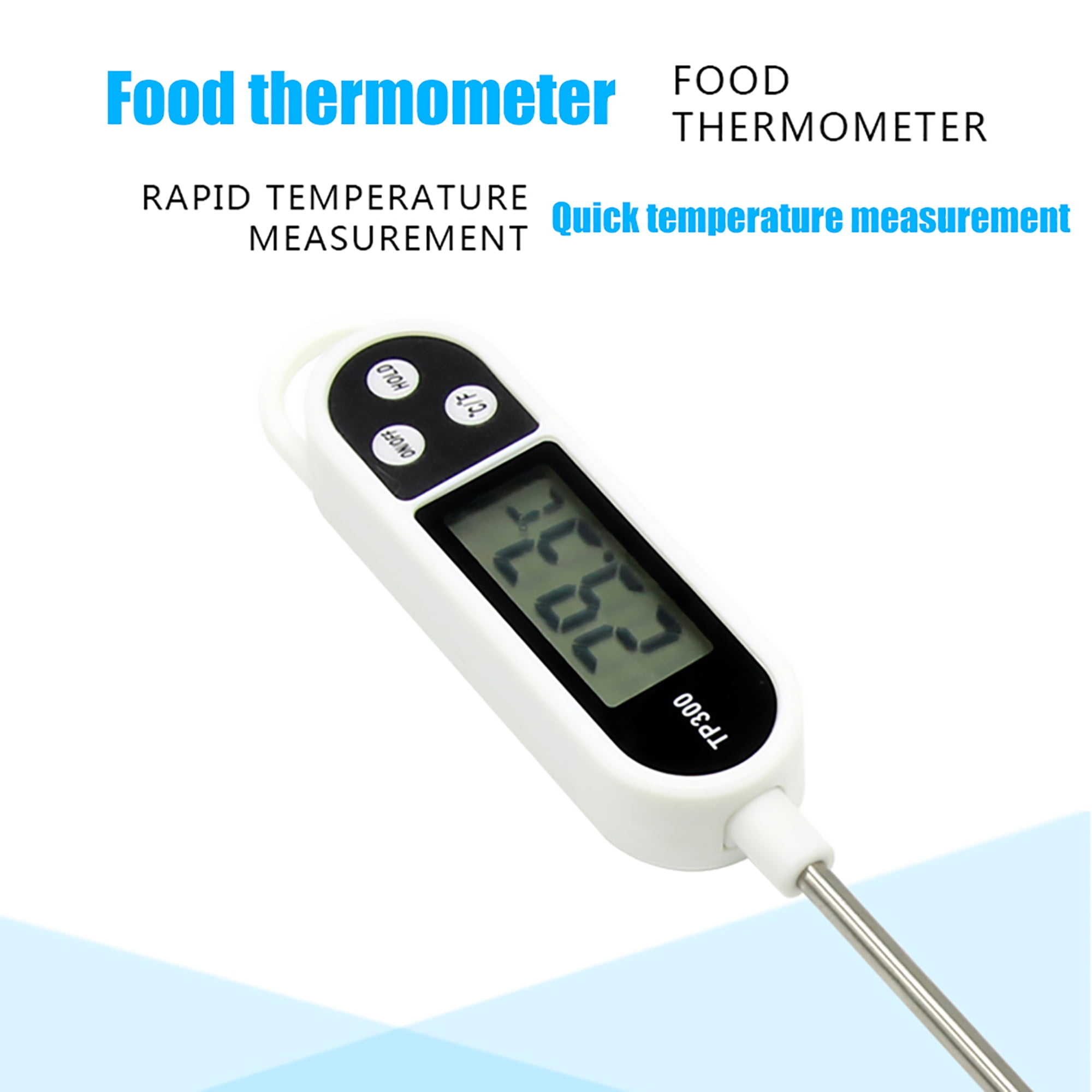 FASLMH TP300 LCD Digital Meat Thermometer Electronic Cooking Food Kitchen  BBQ Probe Water Milk Oil Liquid Temperature Sensor Gauge Meter 
