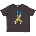 thumbnail image 3 of Inktastic Down Syndrome Awareness Blue and Yellow Hearts Ribbon Boys or Girls Toddler T-Shirt, 3 of 5