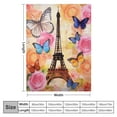 thumbnail image 4 of JEUXUS  Cute Paris Eiffel Tower Blanket Throw Blankets for Kids Toddler Boys Adults Gifts Bedding Decor Bed Bedroom, 4 of 6