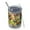 Green Chicken Farm, variant on 12oz Tumblers White Chicken Folk Pattern Vacuum Insulated Stainless Steel Travel Tumbler Cups Mug with Lid and Straw for Beer,Coffee,Beverages with Cleaning Brush for Cold & Hot Drinks