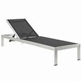 thumbnail image 4 of Modway Shore Fabric Patio Chaise Lounge Chairs in Silver/Turquoise (Set of 2), 4 of 7