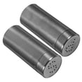 thumbnail image 2 of 2 tarros de especias de cocina, dispensador de condimentos de metal, salero y pimentero portátil pequeño., 2 of 6