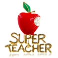 thumbnail image 2 of Super Teacher Rhineston Inlaid Brooch Pin Badge Christmas Teacher Day Gift, 2 of 6