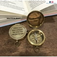thumbnail image 3 of NauticalMart Brass Compass Gift Compass, Graduation Day Gifts Compass with leather case, 3 of 6