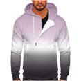 thumbnail image 1 of Sudadera para hombre Sudaderas de otoño Casual Sports Fitness Pullover Capucha Half-Zip Gradient Tie-Dye Print Odeerbi  ODB-5, 1 of 4
